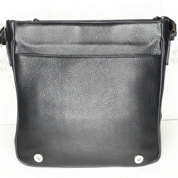 Leather Messenger Bag Black - Picture 3 of 10
